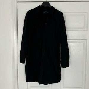 ASOS shirt dress black button down
